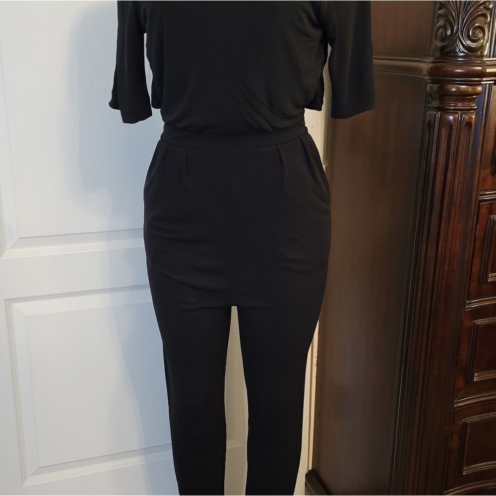 H&M 3/4 SLEEVE LENGTH OPEN BACK WOMEN"S JUMPSUIT - Picture 3 of 16